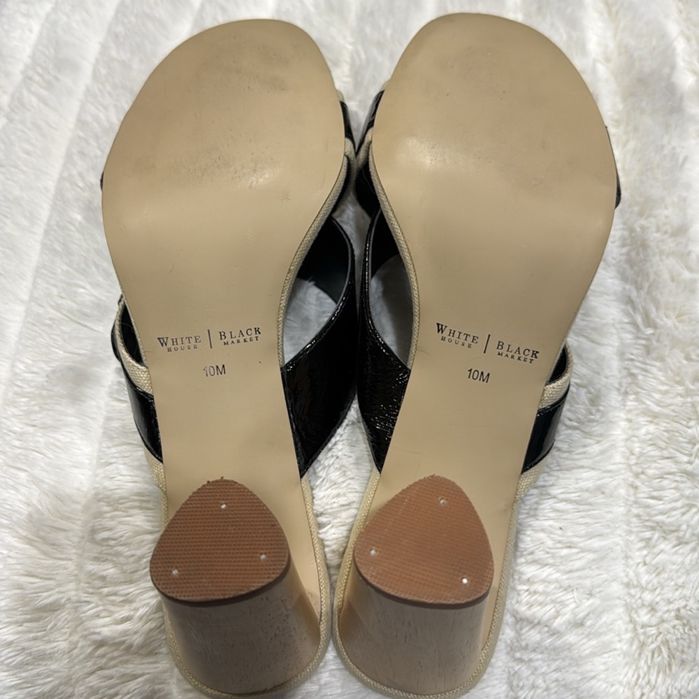 NWOT White House Black Market | Size 10M | Black Patent w/ buckle and Maple Heel - Picture 4 of 4
